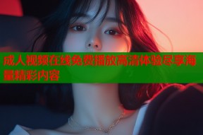 成人视频在线免费播放高清体验尽享海量精彩内容