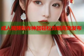 成人视频制作神器轻松剪辑高效发布